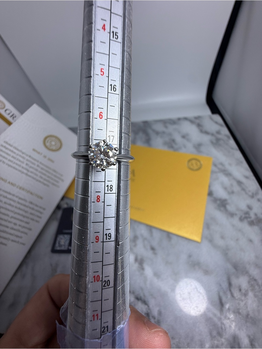 1 carat Moissanite Ring  size 7